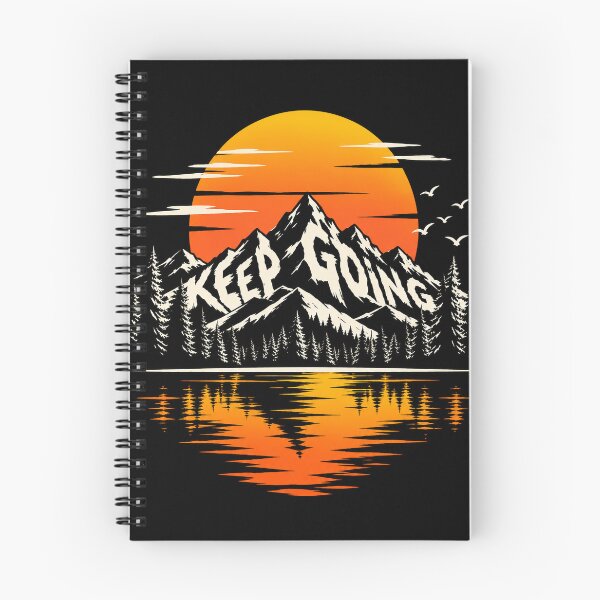 Item preview, Keep Going – Hidden Message Mountain Sunset Design designed and sold by Petrichor82.