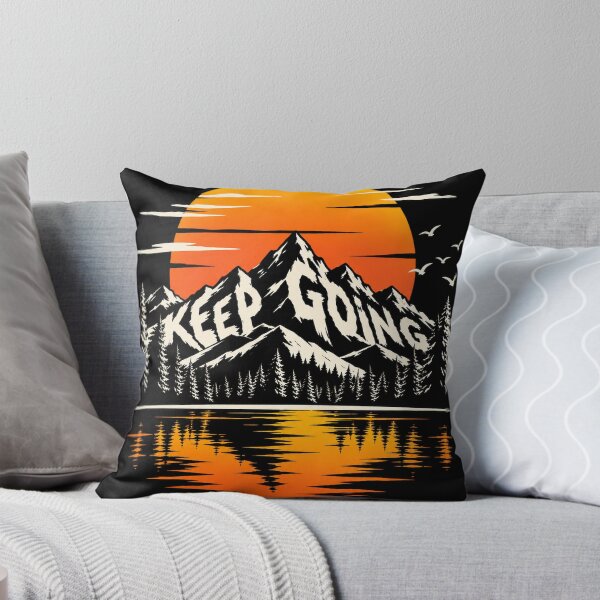 Item preview, Keep Going – Hidden Message Mountain Sunset Design designed and sold by Petrichor82.