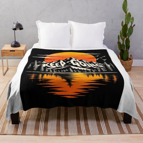 Item preview, Keep Going – Hidden Message Mountain Sunset Design designed and sold by Petrichor82.