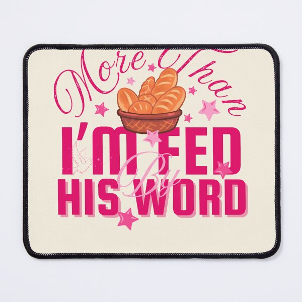 Item preview, My Daily Bread -  Holy Spirit Son Of God Inspirtional Quotes  - Housewarming Gifts Light Pink designed and sold by Doiemacreations.