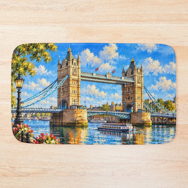 Item preview, Tower Bridge in Bloom – London on the Thames designed and sold by OzyWear.