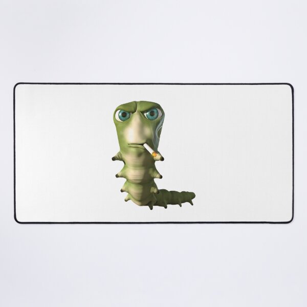 Item preview, Funny Goofy Caterpillar Smoking a Cigarette Cartoon Illustration designed and sold by Stealth  Shiba.