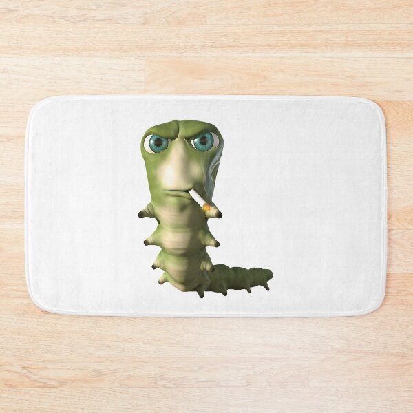 Item preview, Funny Goofy Caterpillar Smoking a Cigarette Cartoon Illustration designed and sold by Stealth  Shiba.