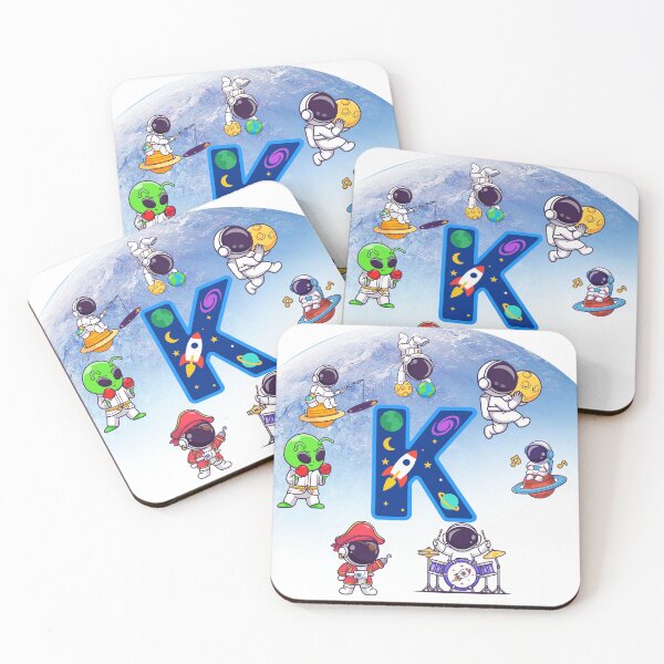 Item preview, Letter K Astronaut Monogram — Personalized Space Initial Gift designed and sold by BoldcreationsM.