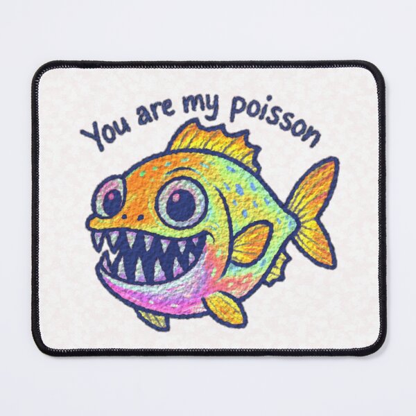 Aperçu de l'œuvre Mon Poisson Monstre - Édition Texturée créée et vendue par PurrfectWhisper.