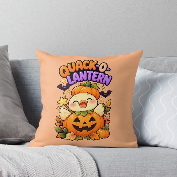 Item preview, Quack-O-Lantern Duck Halloween – Cute Kawaii Pumpkin Duck designed and sold by StickyDelights.