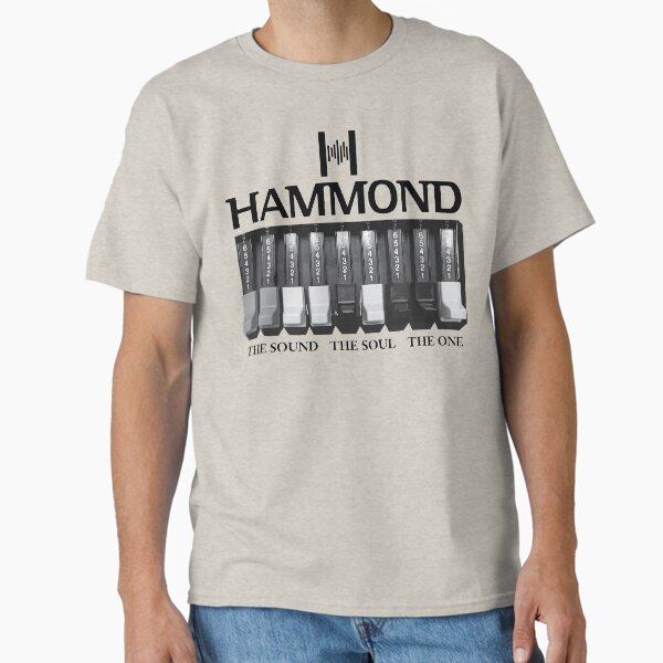 Vista previa del artículo con la obra «Logotipo y gráficos del órgano Hammond», diseñado y vendido por simonreich.