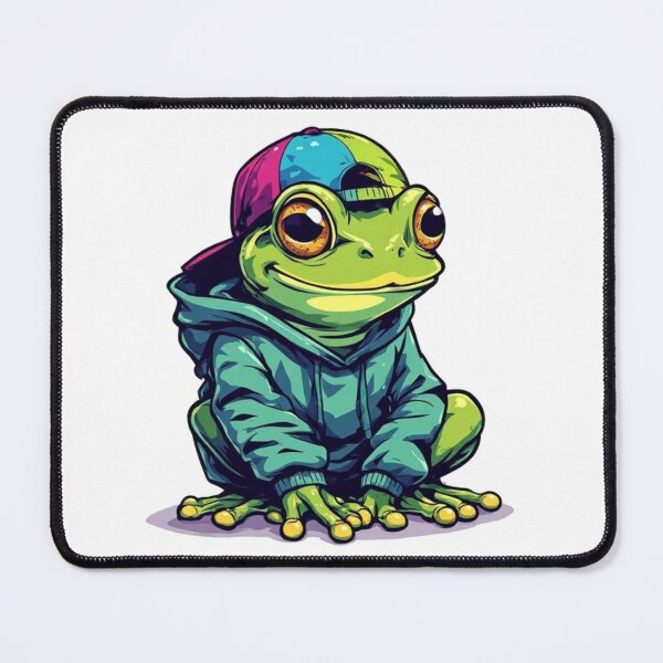 Item preview, Cool Chill Frog Wearing Hoodie - Funny Streetwear Toad Art designed and sold by Digital Design Market.