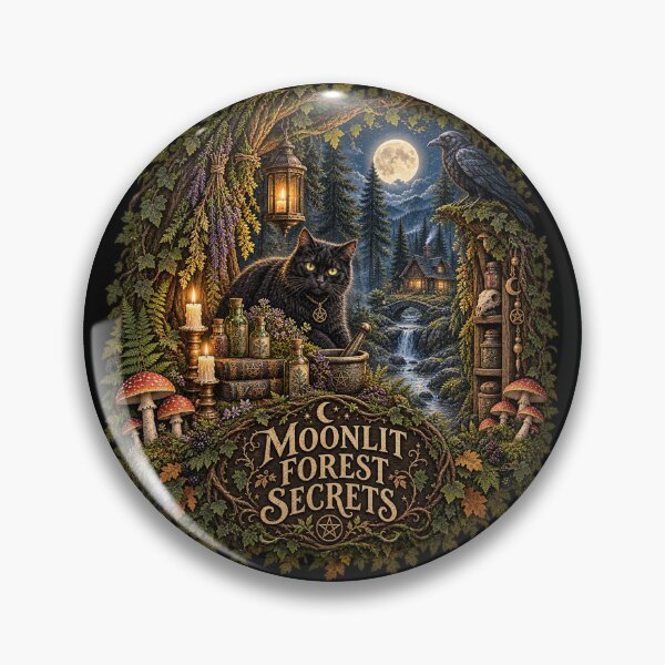 Item preview, Moonlit Forest Secrets – Mystical Dark Forest Design designed and sold by Scarlett-Goods.