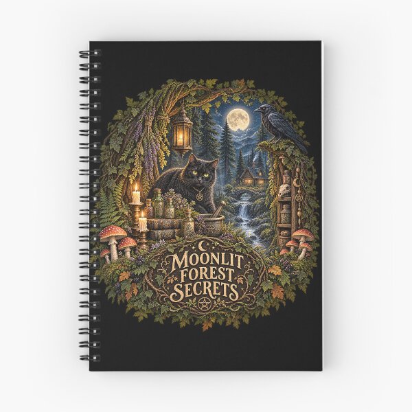 Item preview, Moonlit Forest Secrets – Mystical Dark Forest Design designed and sold by Scarlett-Goods.
