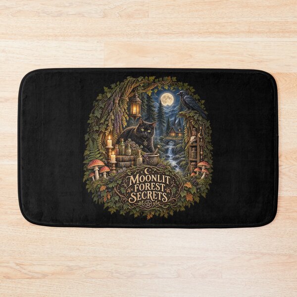 Artikelvorschau, Geheimnisse des mondbeschienenen Waldes – Mystisches Design des dunklen Waldes entworfen und verkauft von Scarlett-Goods.