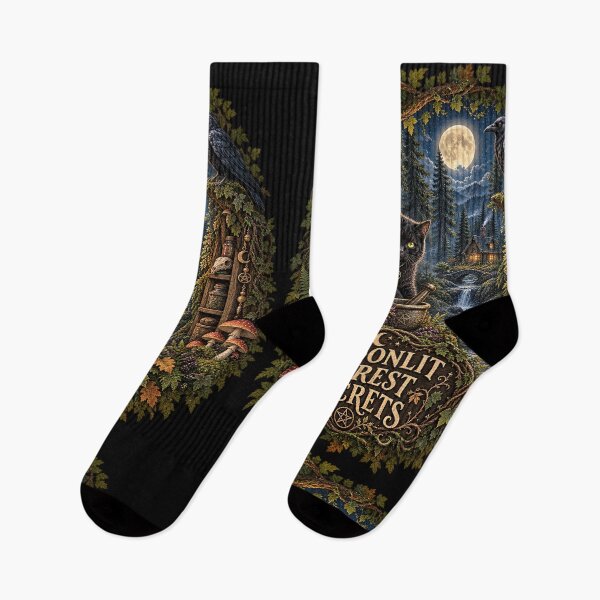 Item preview, Moonlit Forest Secrets – Mystical Dark Forest Design designed and sold by Scarlett-Goods.