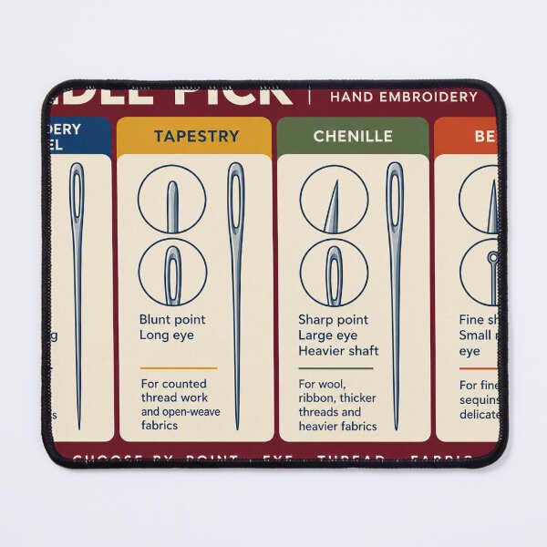 Item preview, Needle Pick 01 – Embroidery Needle Guide Zipper Pouch designed and sold by astersgraphics.