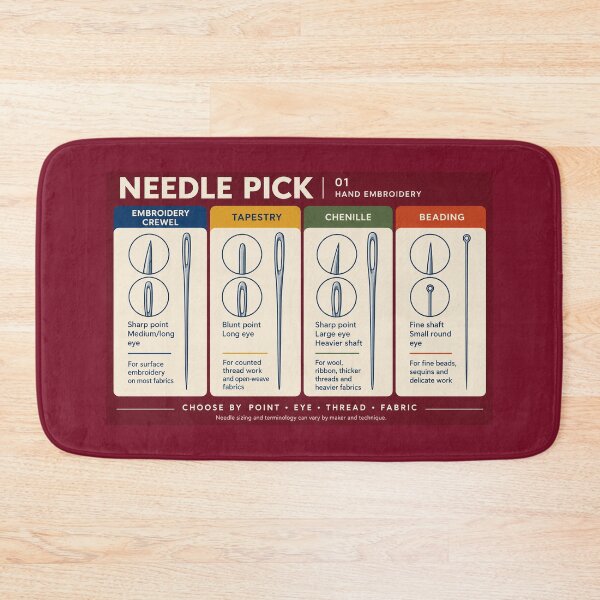 Item preview, Needle Pick 01 – Embroidery Needle Guide Zipper Pouch designed and sold by astersgraphics.