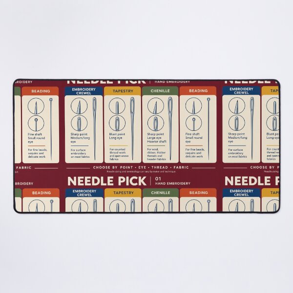 Item preview, Needle Pick 01 – Embroidery Needle Guide Zipper Pouch designed and sold by astersgraphics.