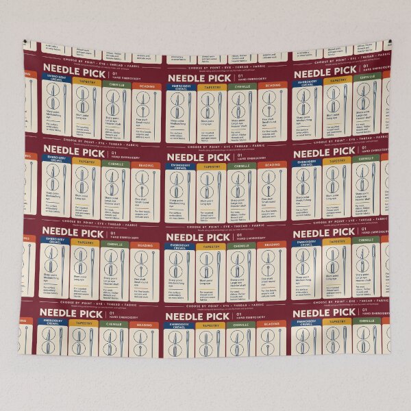 Item preview, Needle Pick 01 – Embroidery Needle Guide Zipper Pouch designed and sold by astersgraphics.