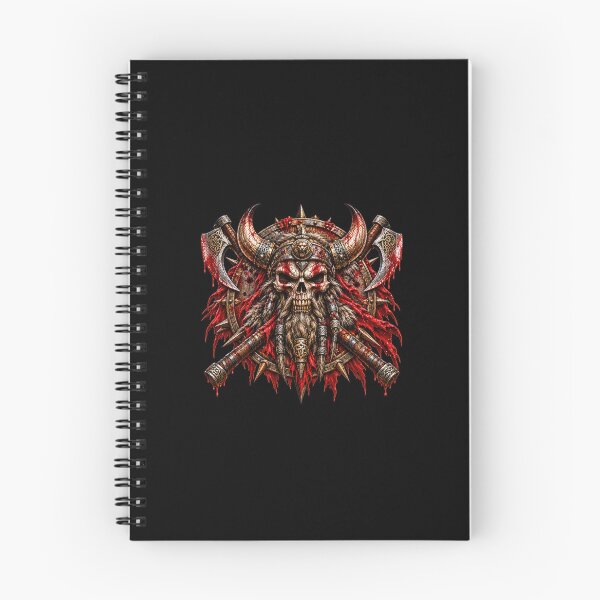Item preview, Viking Berserker – Norse Warrior Skull & Battle Axes designed and sold by artistwill.