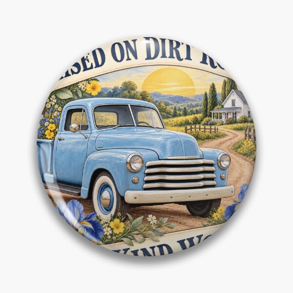 Artikelvorschau, Auf unbefestigten Straßen aufgewachsener Oldtimer-Truck entworfen und verkauft von Country Dreams Bloom.