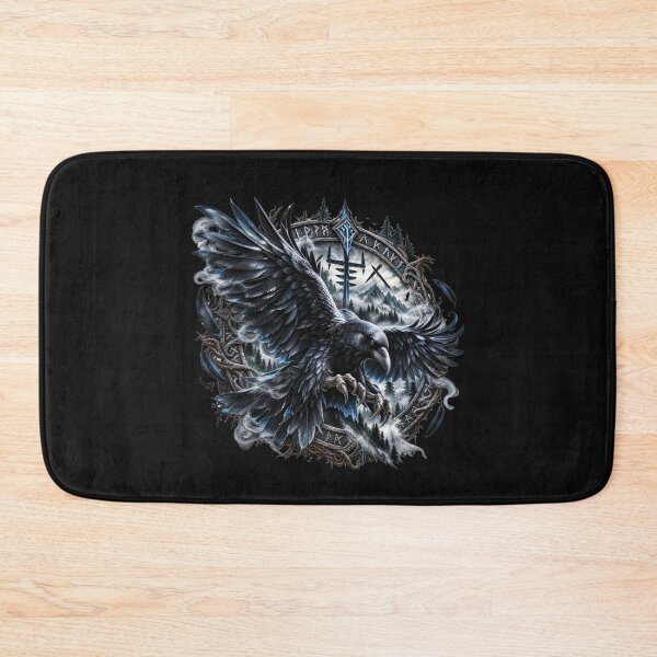 Item preview, Viking Crow – Norse Rune Crow of Odin designed and sold by artistwill.