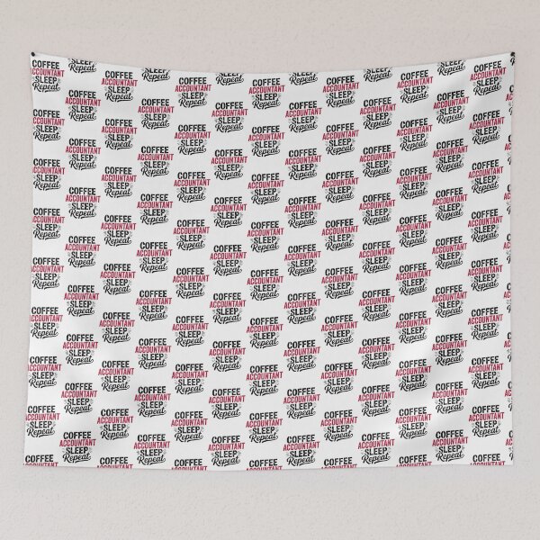Item preview, Coffee Accountant Sleep Repeat - Funny Accountant Lover Design designed and sold by Ling26.