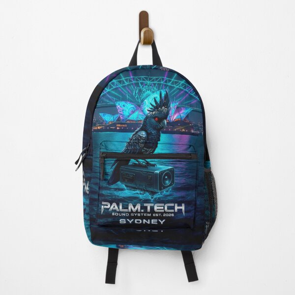 Item preview, Palm Tech Sydney: Harbor Techno Drummer - Cyberpunk City Art designed and sold by codex antique.