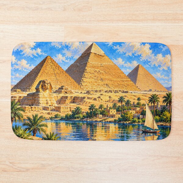Item preview, Timeless Egypt – Pyramids of Giza & the Nile designed and sold by OzyWear.