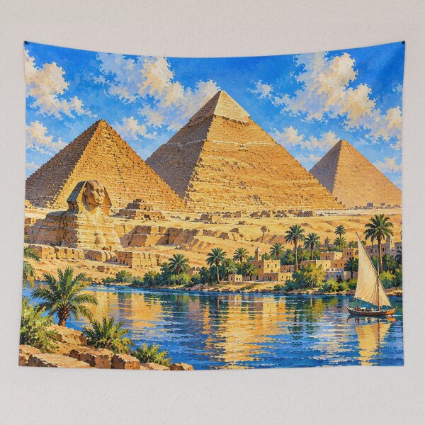 Item preview, Timeless Egypt – Pyramids of Giza & the Nile designed and sold by OzyWear.