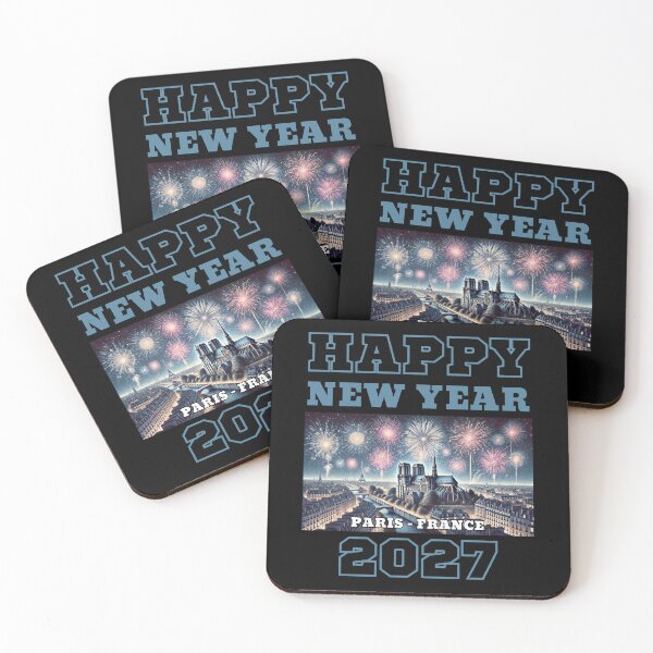 Item preview, Feliz Año Nuevo 2027 - París - Edición Azul/Gris designed and sold by Manic Merch Designs.