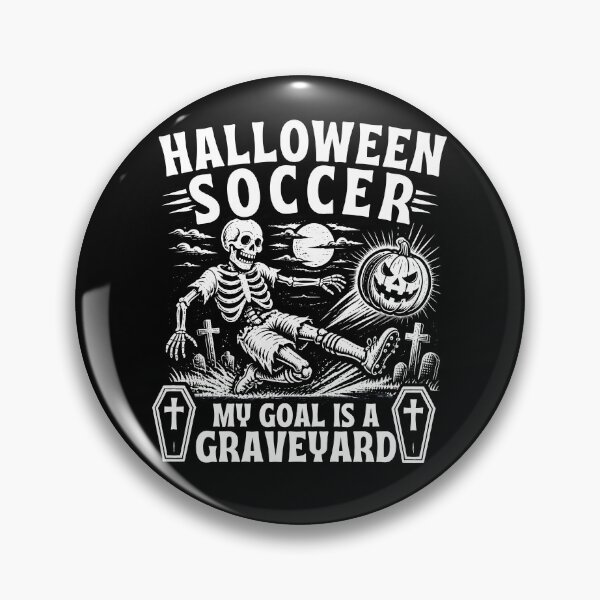 Item preview, Halloween Soccer Funny Skeleton Playing Football Graveyard  designed and sold by LeSoniPapaPrint.