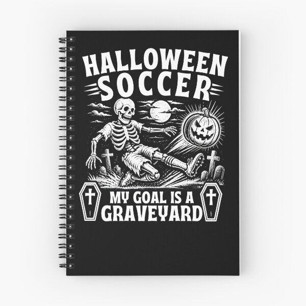 Item preview, Halloween Soccer Funny Skeleton Playing Football Graveyard  designed and sold by LeSoniPapaPrint.