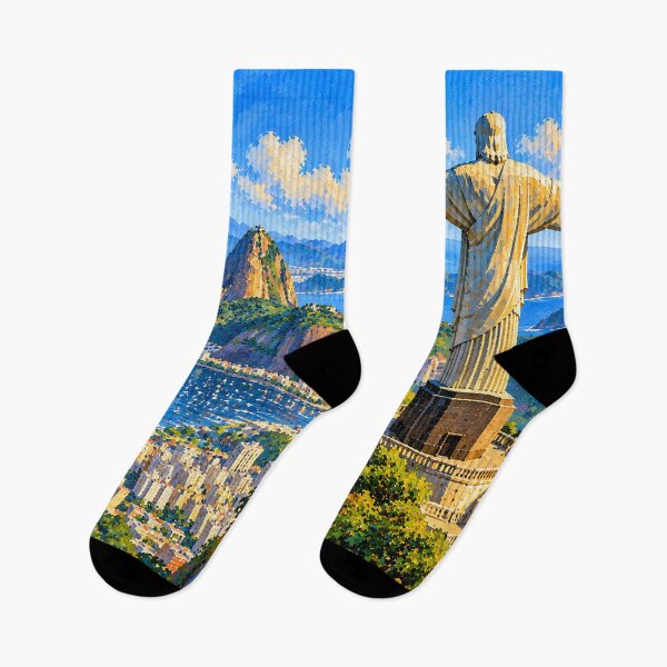 Aperçu de l'œuvre Le Christ Rédempteur – Rio vu du ciel créée et vendue par OzyWear.