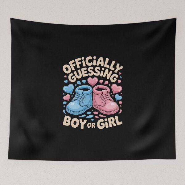 Item preview, Officially Guessing Boy Or Girl – Cute Gender Reveal Art designed and sold by jkrphoto.