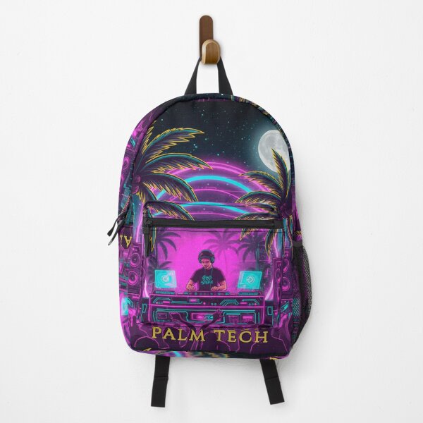 Item preview, Palm Tech Extra: Tropical Synthwave DJ - Melodic Techno Rave Art designed and sold by codex antique.