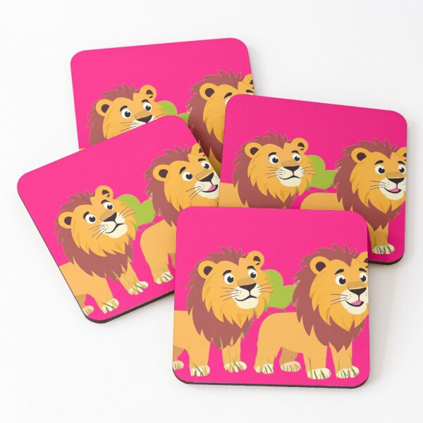 Item preview, Cute Cartoon Lions Wall Art | Friendly Lion Duo Nursery & Kids Room Decor designed and sold by BLUESKY11a.
