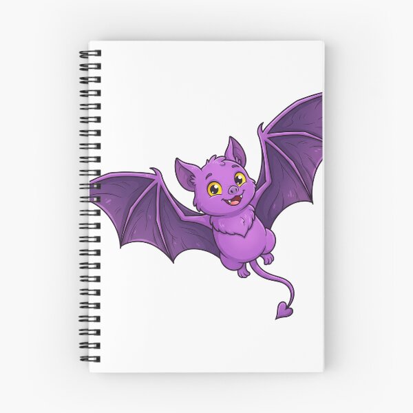 Aperçu de l'œuvre Cute Purple Bat Creature - Funny Cartoon Art créée et vendue par Pollock.