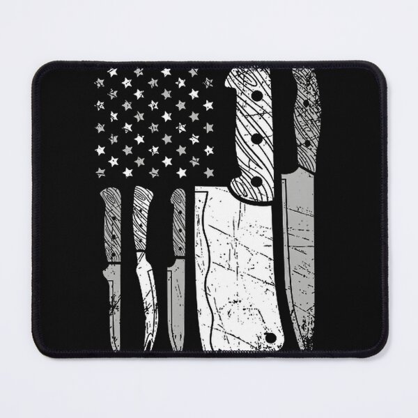 Artikelvorschau, Kochmesser-Design mit amerikanischer Flagge für kulinarische Enthusiasten und patriotische Köche entworfen und verkauft von thiefofblood0w0.