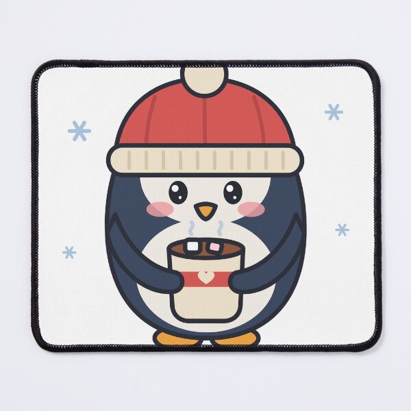 Item preview, Cute Kawaii Penguin with Hot Cocoa - Cozy Winter designed and sold by Mooncap Studio.