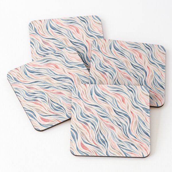 Item preview, Pastel Blue & Blush Zebra – Soft Watercolor Animal Pattern designed and sold by HO•Designs.