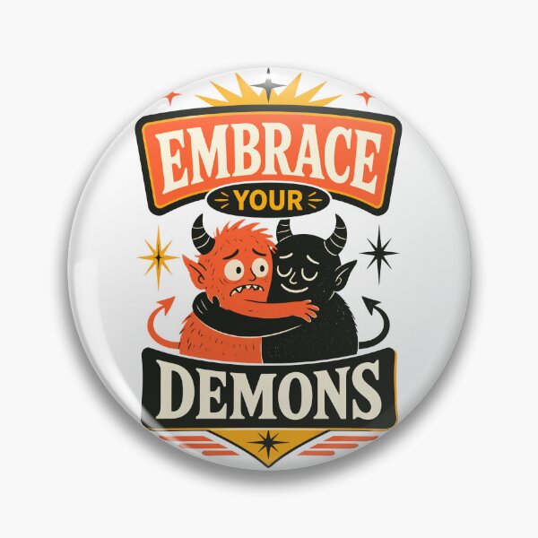 Item preview, Embrace Your Demons Cute Cartoon Illustration designed and sold by MagicTheDog.