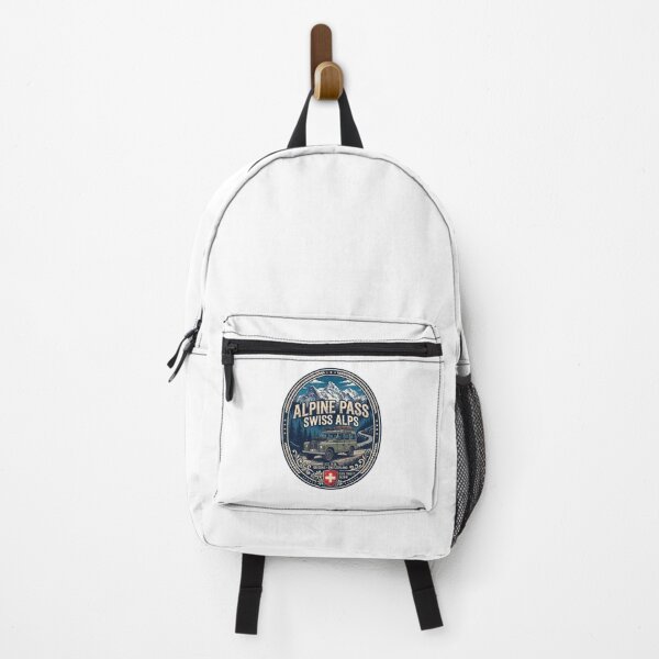 Item preview, Alpine Pass Mountain Badge - Vintage Swiss Alps Travel Art designed and sold by Pollock.