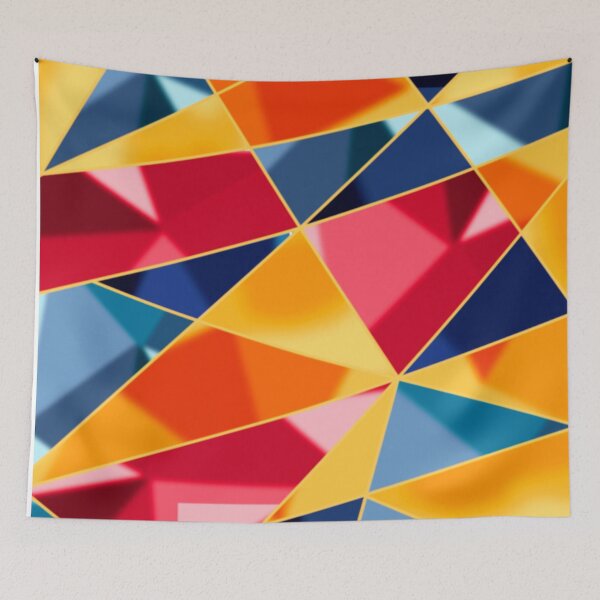 Item preview, Colourful Geometric Triangles designed and sold by Andrew  Hitchen.