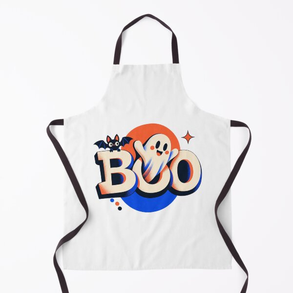 Aperçu de l'œuvre Boo Retro Geometric Ghost Halloween Illustration créée et vendue par sasaPRO.