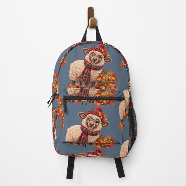 Item preview, Cute Scottish Highland Sheep with Apples and Autumn Leaves designed and sold by MaedK.