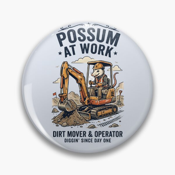Artikelvorschau, Possum at work - Gifts for excavator operators entworfen und verkauft von ParadoxParadox.