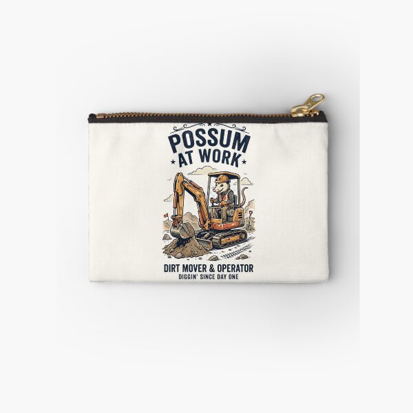 Item preview, Possum at work - Gifts for excavator operators designed and sold by ParadoxParadox.