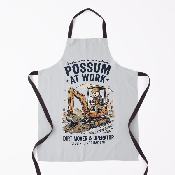 Item preview, Possum at work - Gifts for excavator operators designed and sold by ParadoxParadox.