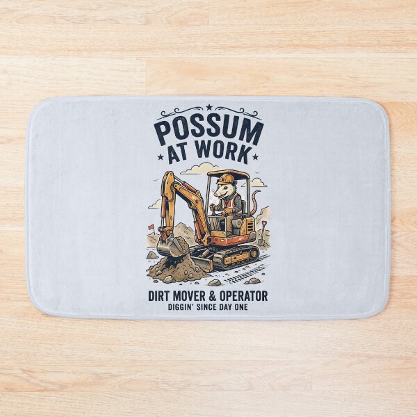 Item preview, Possum at work - Gifts for excavator operators designed and sold by ParadoxParadox.