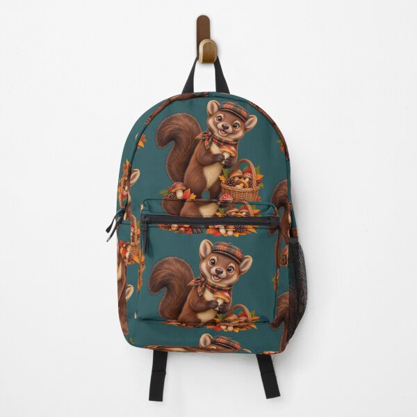 Item preview, Cute Scottish Pine Marten Foraging for Autumn Mushrooms designed and sold by MaedK.