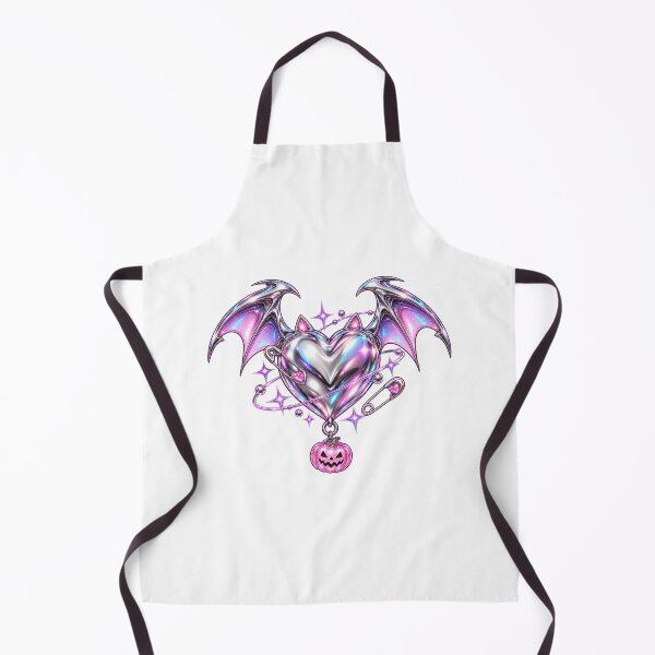 Aperçu de l'œuvre Metallic Bat Wing Heart with Pumpkin Charm créée et vendue par sasaPRO.