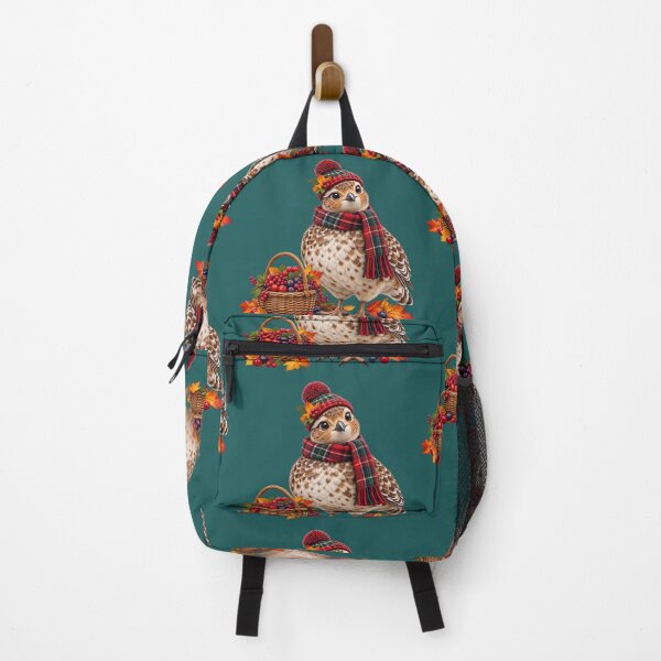 Item preview, Cute Scottish Ptarmigan Berry Picking in Autumn designed and sold by MaedK.
